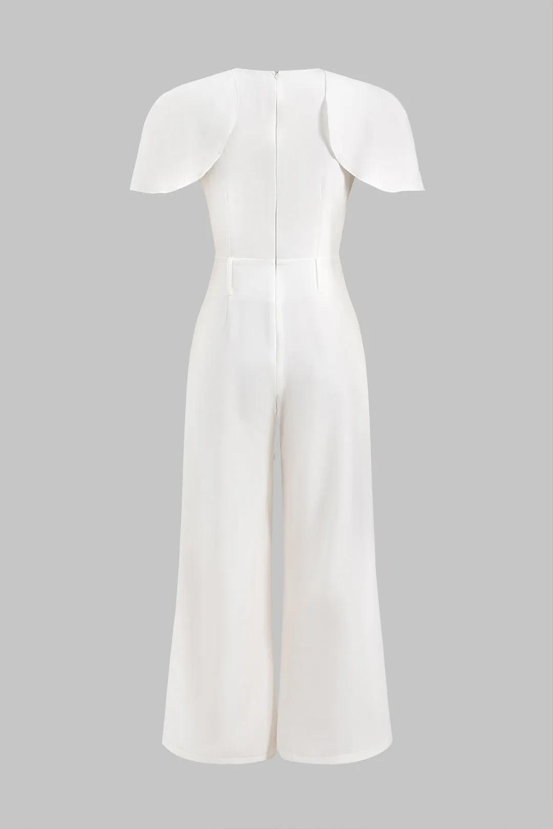 Metallisk ruffle ærmeløs jumpsuit sold by Micas product image thumbnail 2