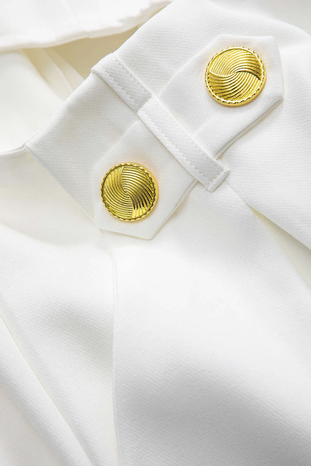 Metallisk ruffle ærmeløs jumpsuit sold by Micas product image thumbnail 3