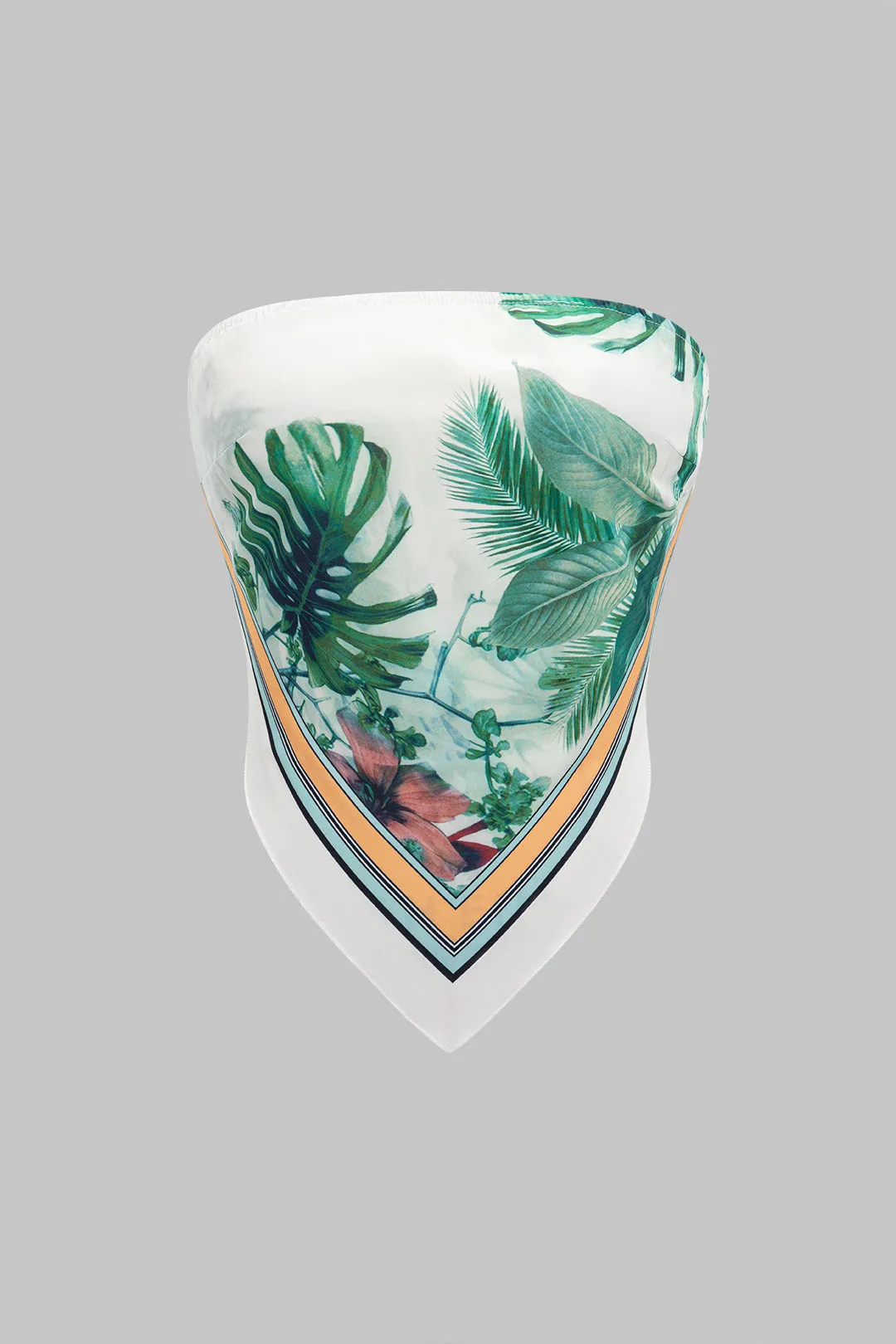 Tropiske blade Print Tube Top sold by Micas