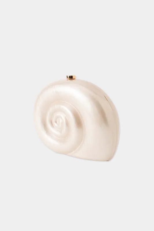 Metallisk kæde Shell form kobling taske sold by Micas