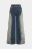 Denim ombre print jeans sold by Micas