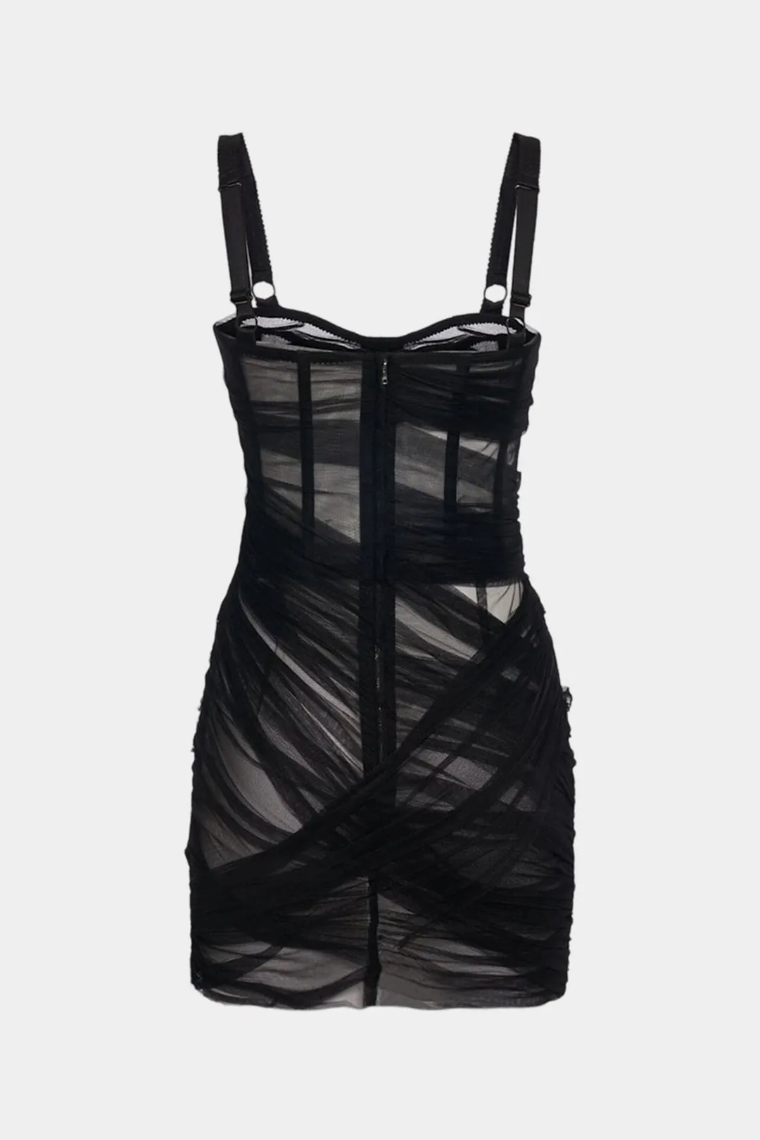 Mesh Ruched Sleeveless Mini Dress sold by Micas product image thumbnail 2