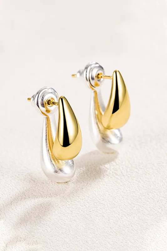 Vanddråber lappetework øreringe sold by Micas