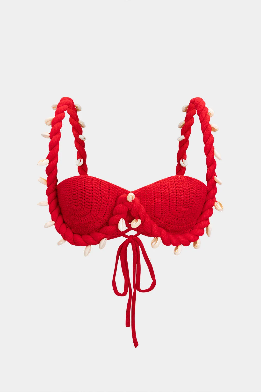 Strik Shell Decor Tie-Up Cami Top sold by Micas