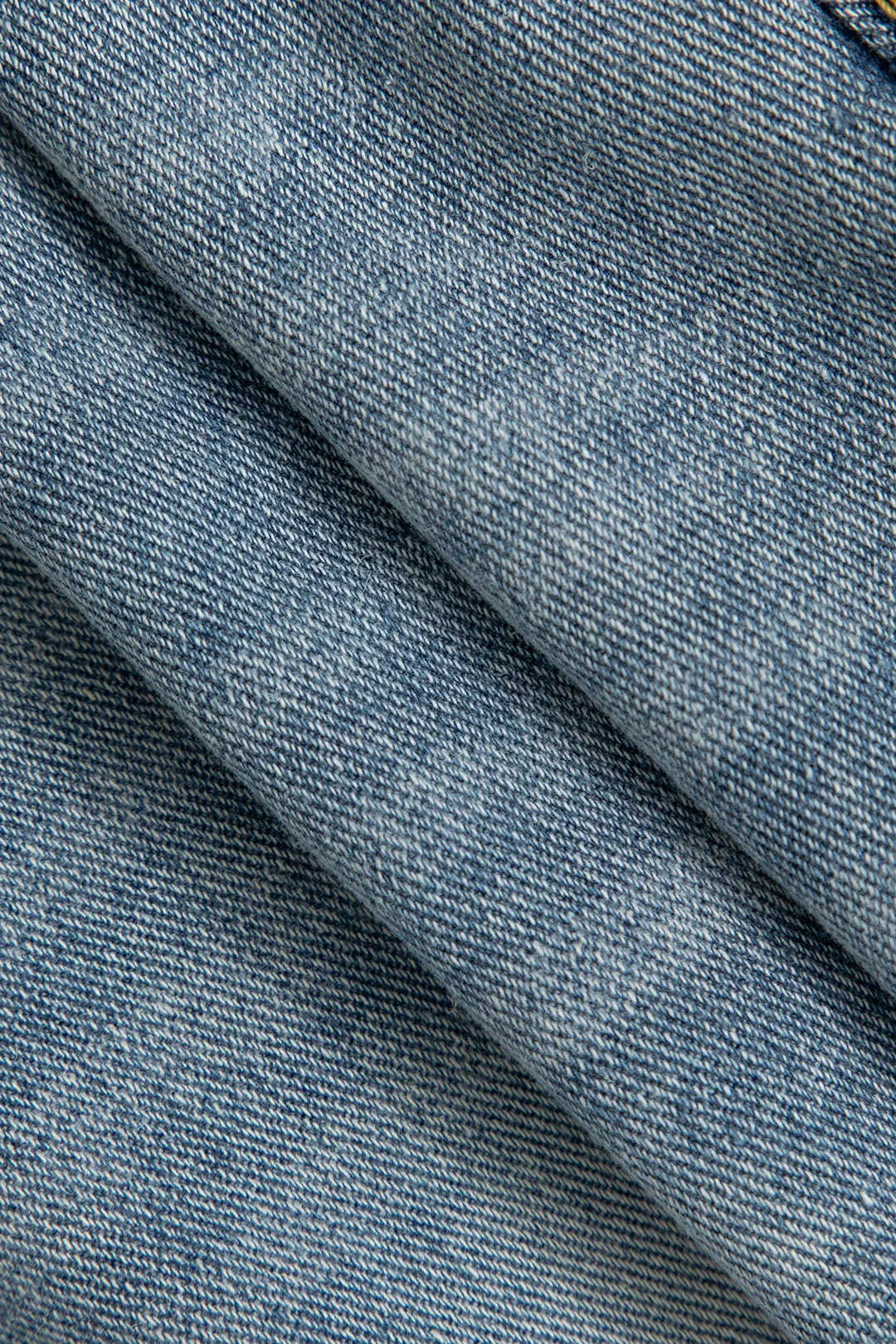 Farveblok vaskede denimshorts sold by Micas product image thumbnail 3