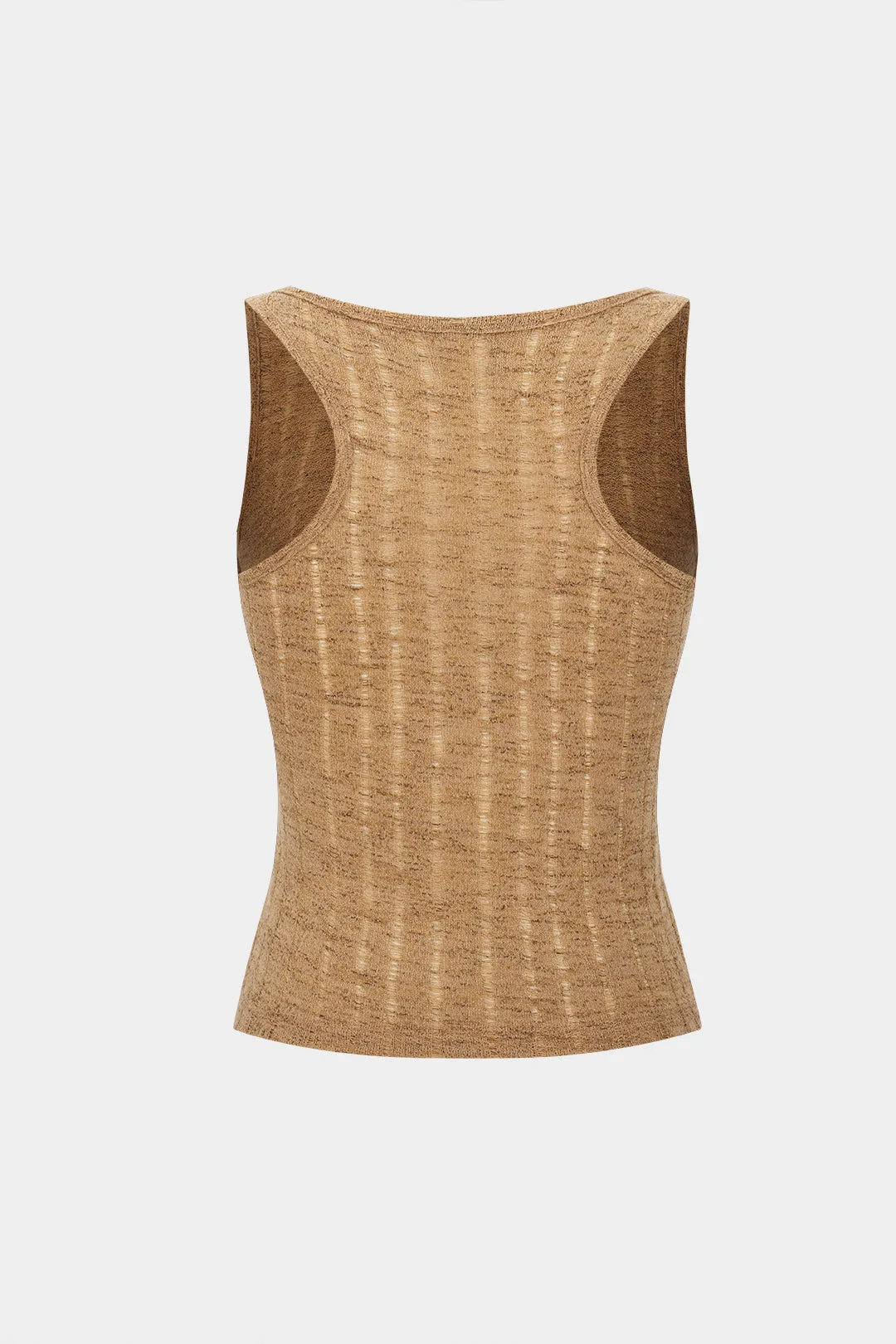 Ripped Sleeveless Tank Top sold by Micas product image thumbnail 2