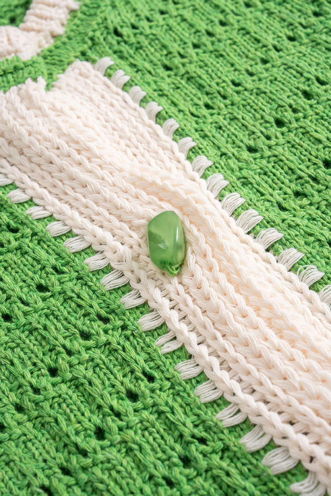 Knit Button Hollow Out Vest sold by Micas product image thumbnail 3