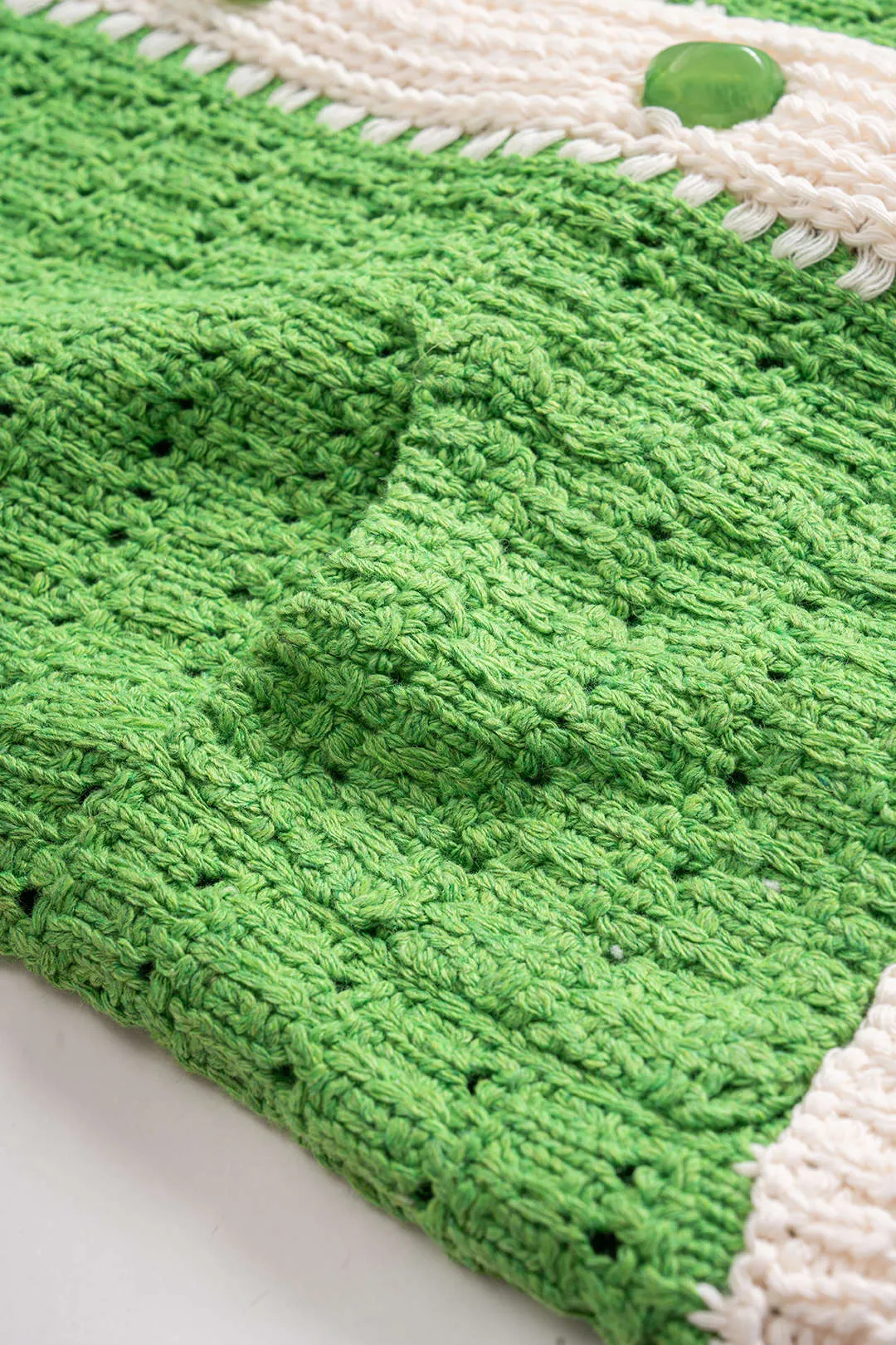 Knit Button Hollow Out Vest sold by Micas product image thumbnail 4