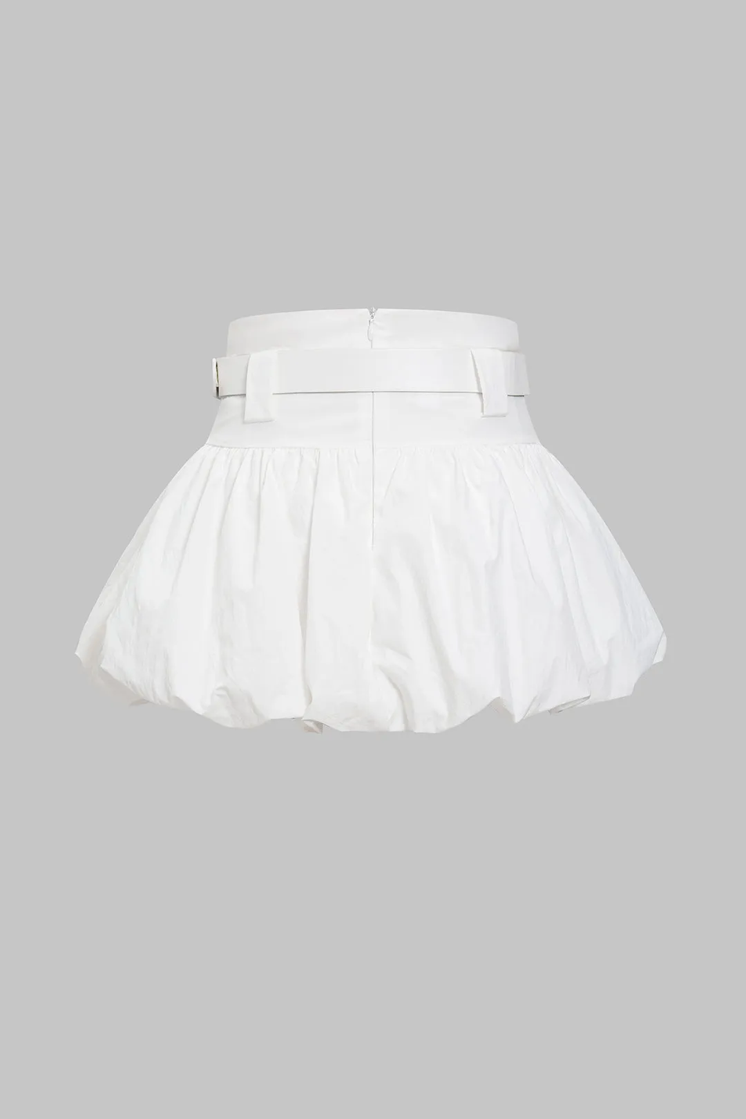 Belted Ruched Zipper Skirt sold by Micas product image thumbnail 2