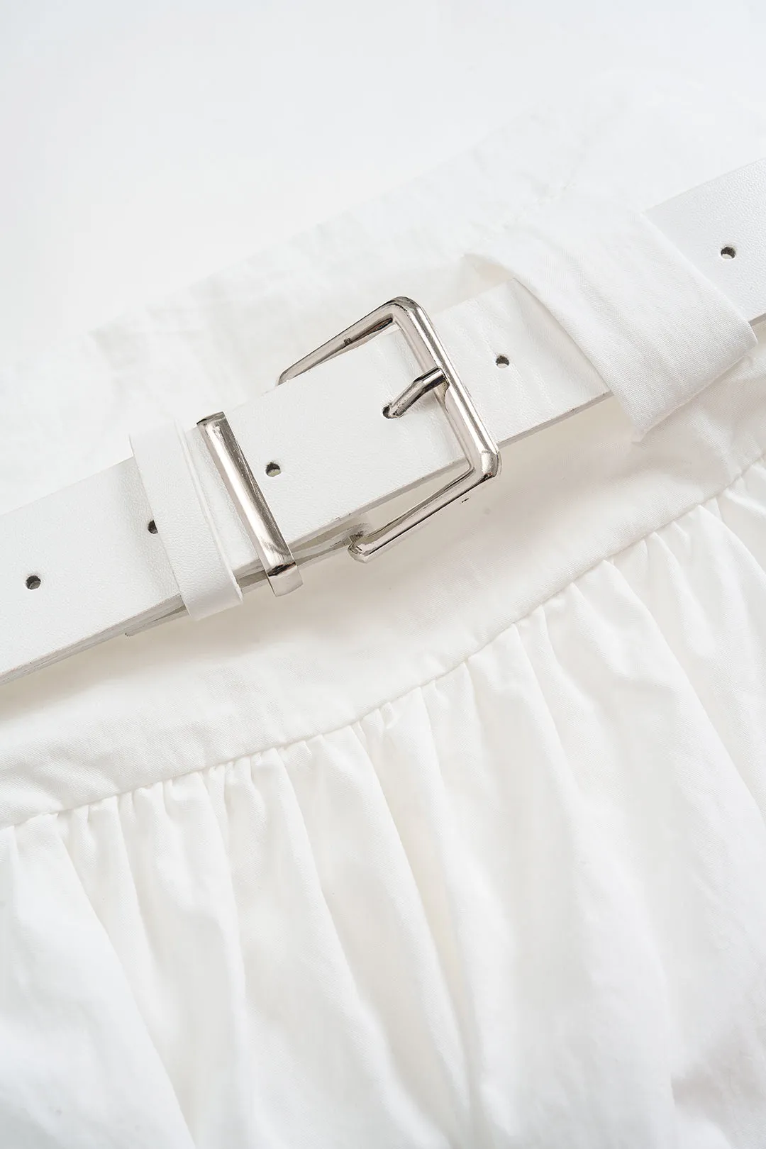 Belted Ruched Zipper Skirt sold by Micas product image thumbnail 3