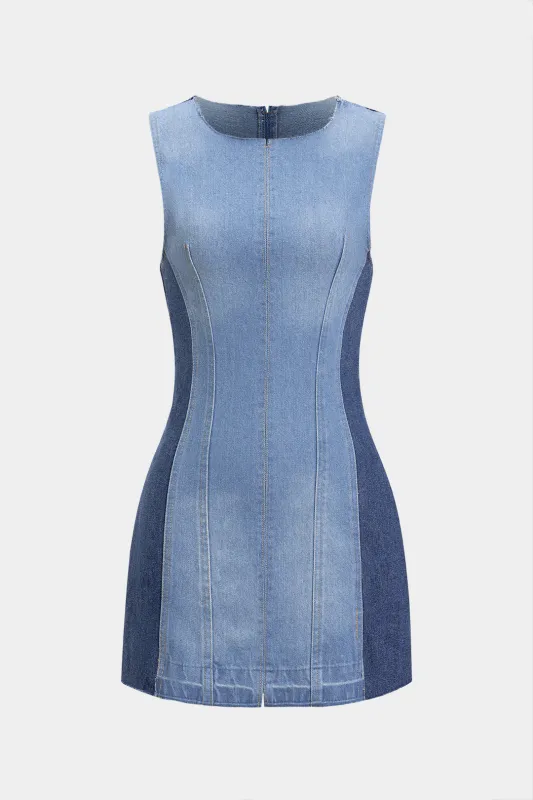 Denim tank ærmeløs kjole sold by Micas