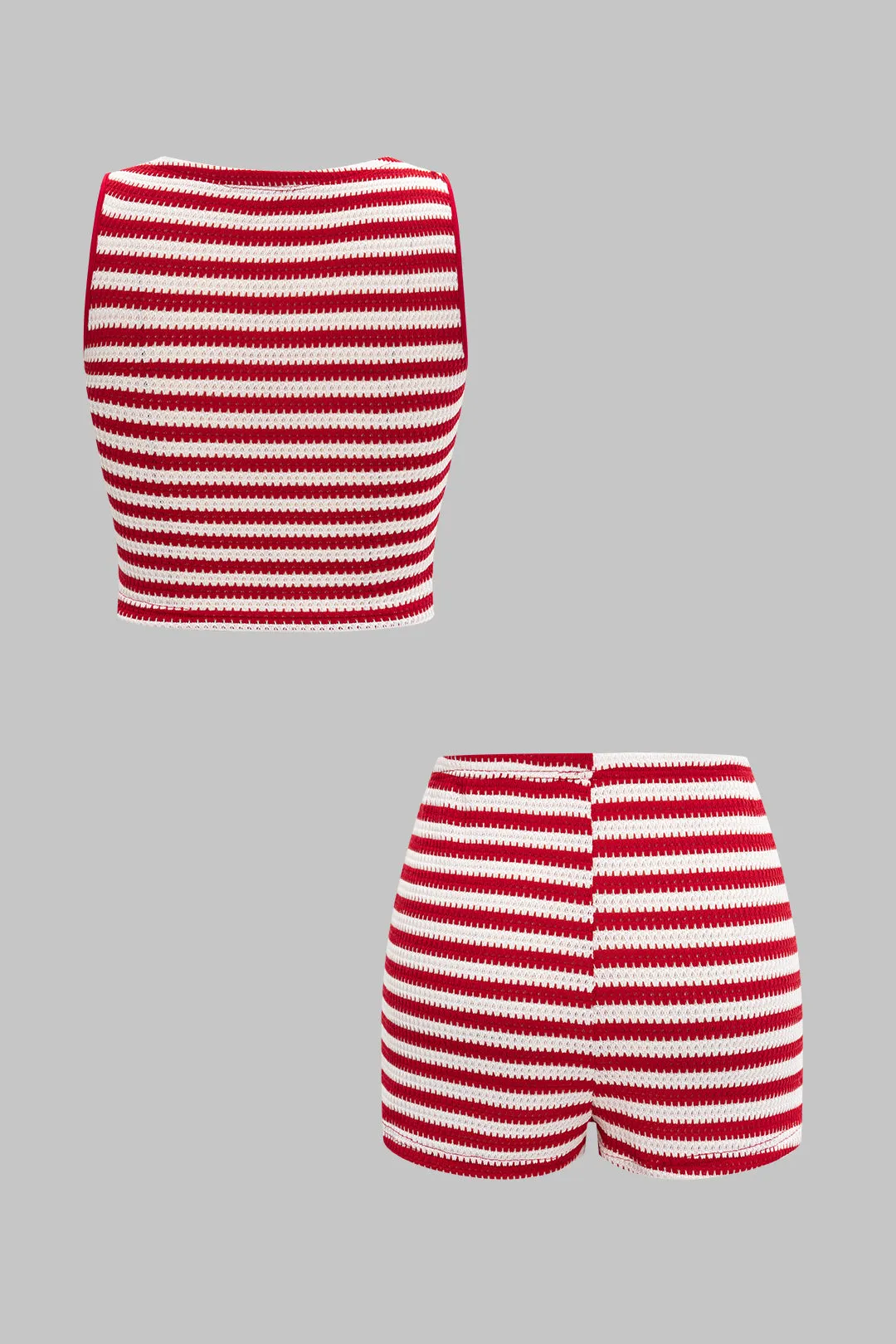 Kontraststriber Print Tank Top og Shorts indstillet sold by Micas product image thumbnail 2