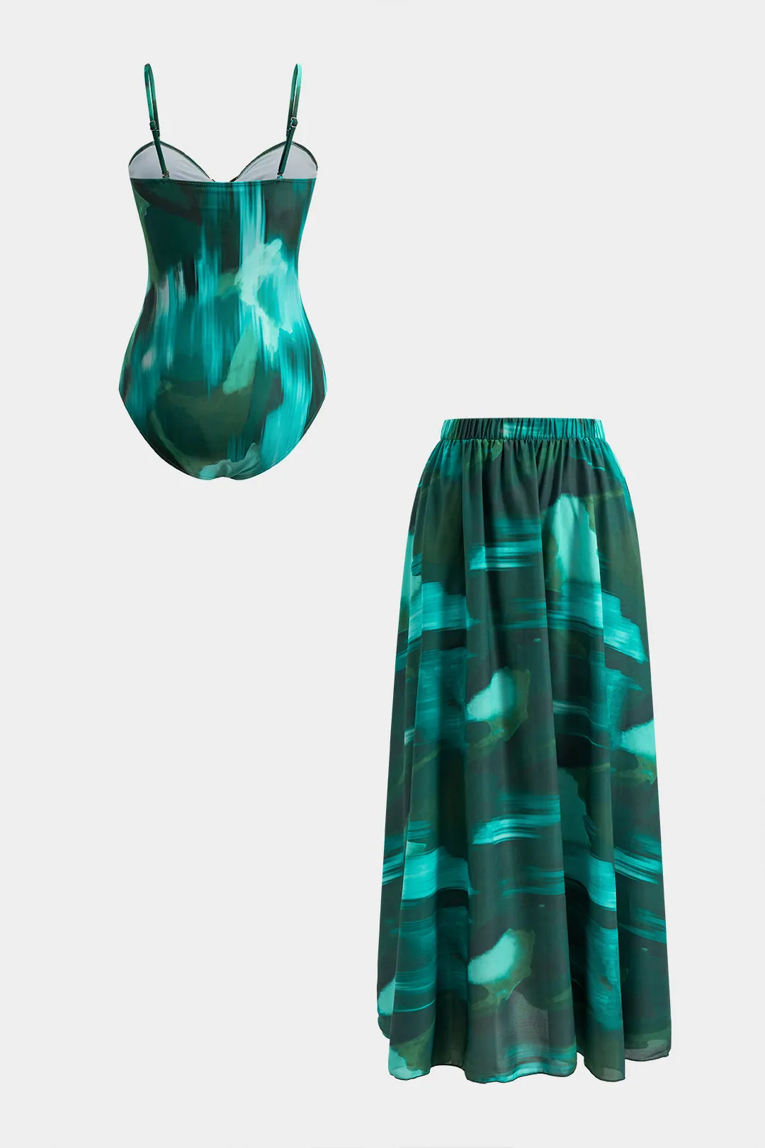 Vandfarveprint Metallisk indretning To-stykker Bikini-sæt sold by Micas product image thumbnail 2