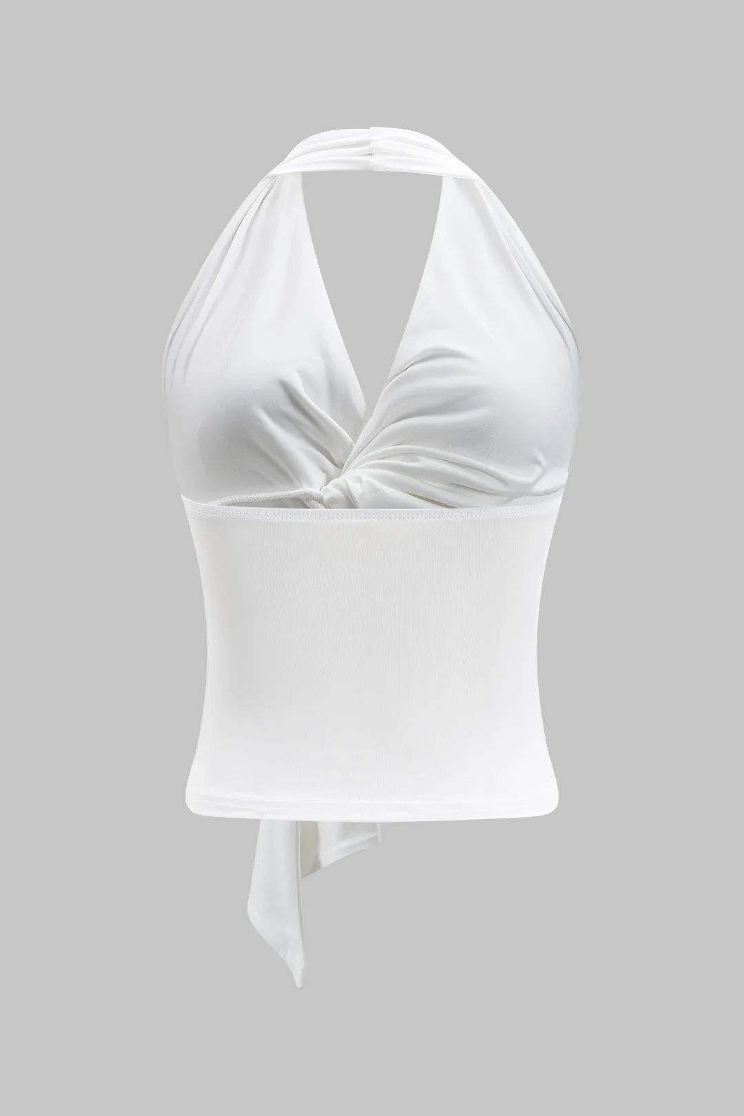 Backless Halter Neck Twist Knot Tank Top sold by Micas product image thumbnail 2