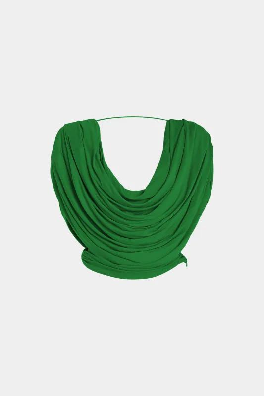 Cowl Neck Ruched Backless Cami Top sold by Micas