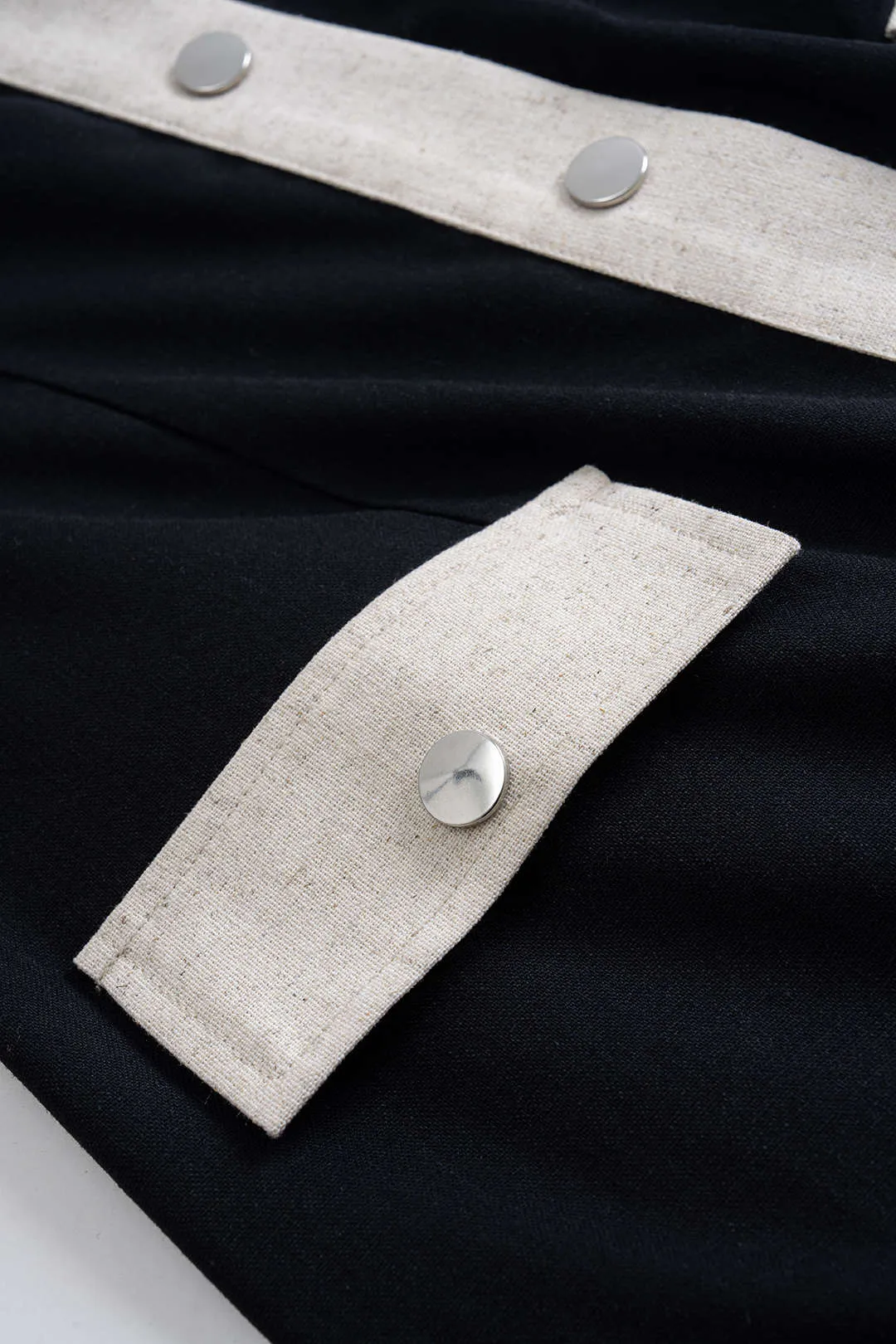 Linen Button Halter Neck Sleeveless Mini Dress sold by Micas product image thumbnail 4