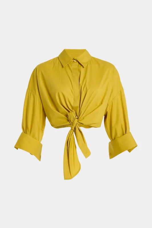 Tie Front Short-Sleeve Shirt sold by Micas