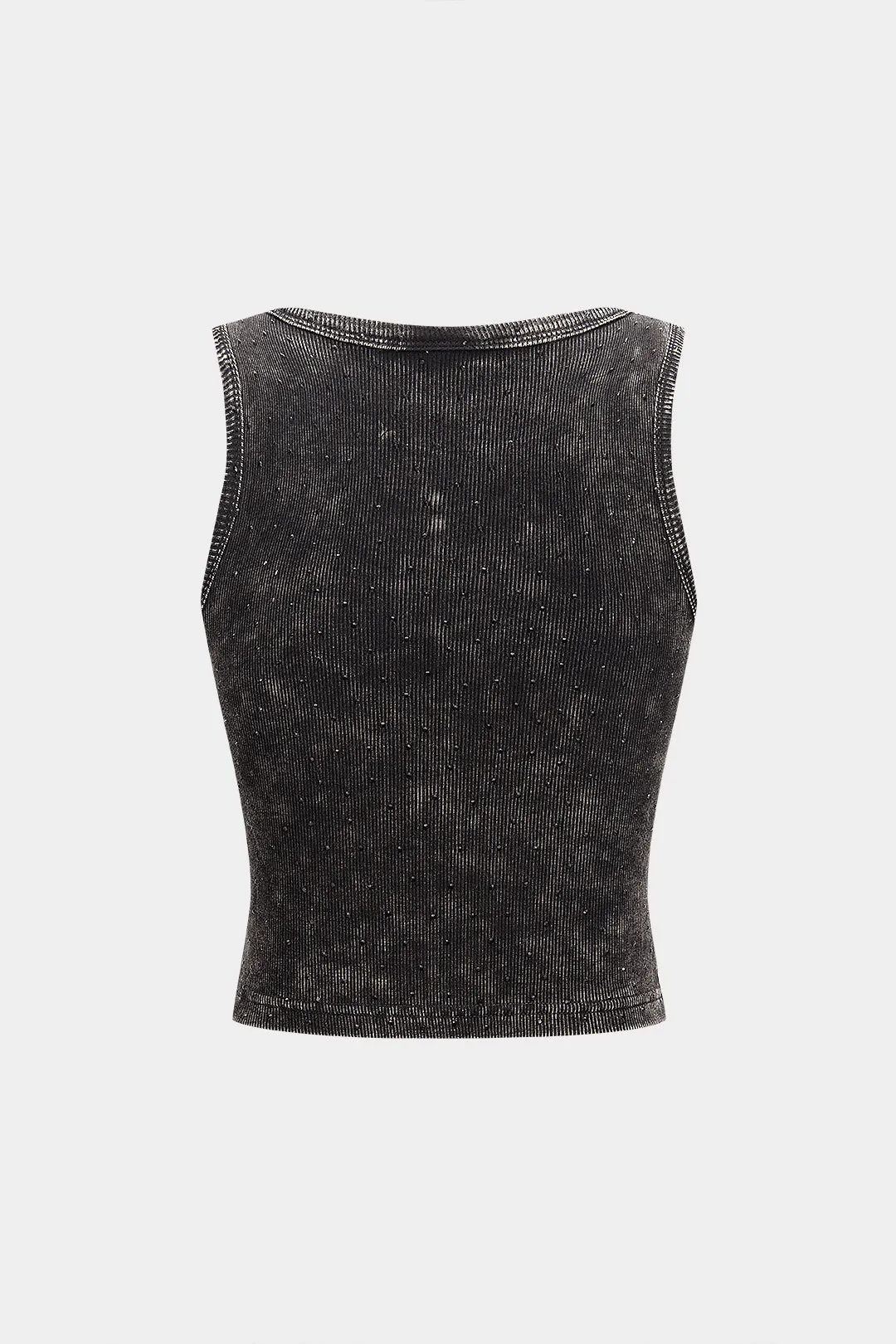 Rhinestone ribbed tank top sold by Micas product image thumbnail 2