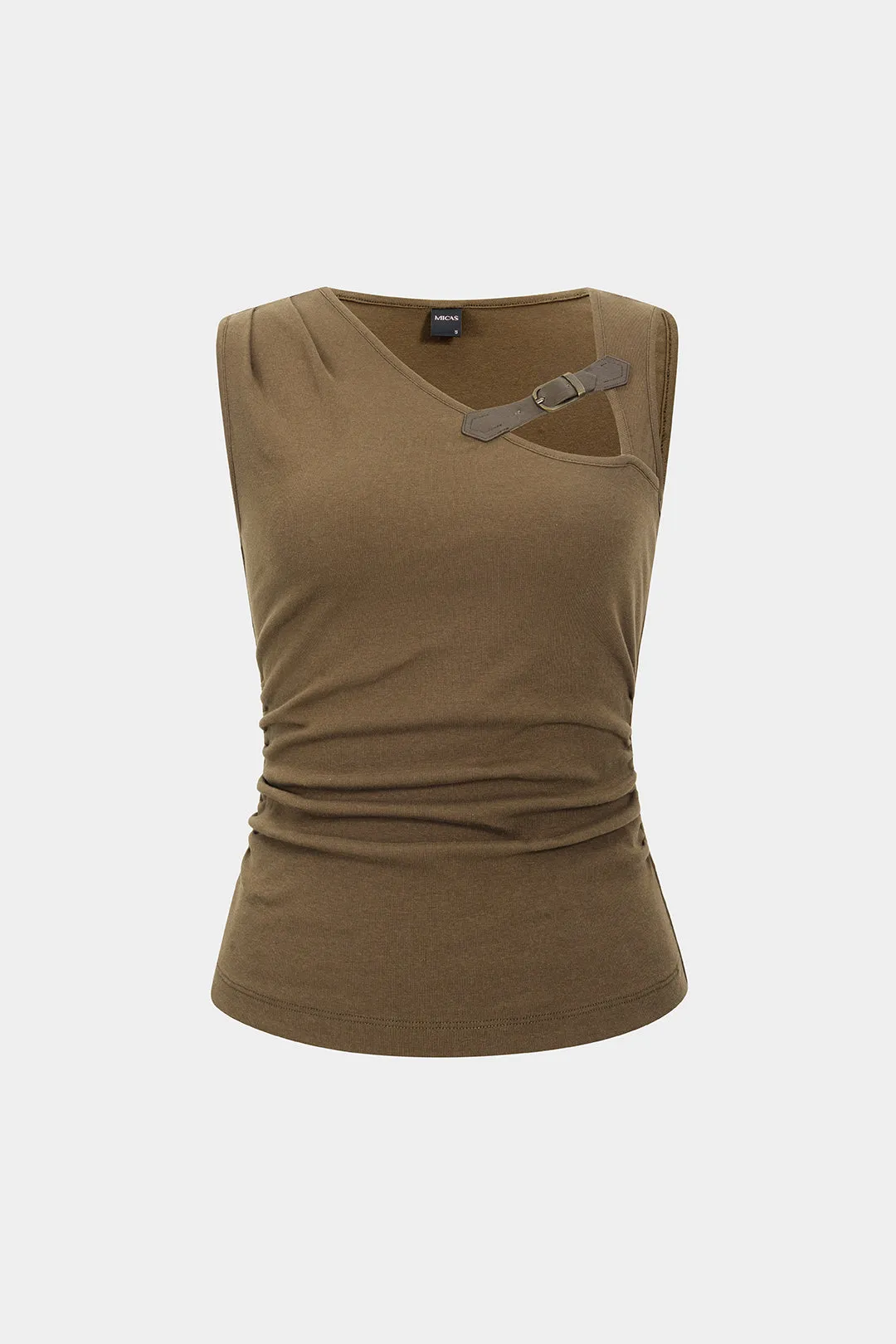 Patchwork ærmeløs tank top sold by Micas