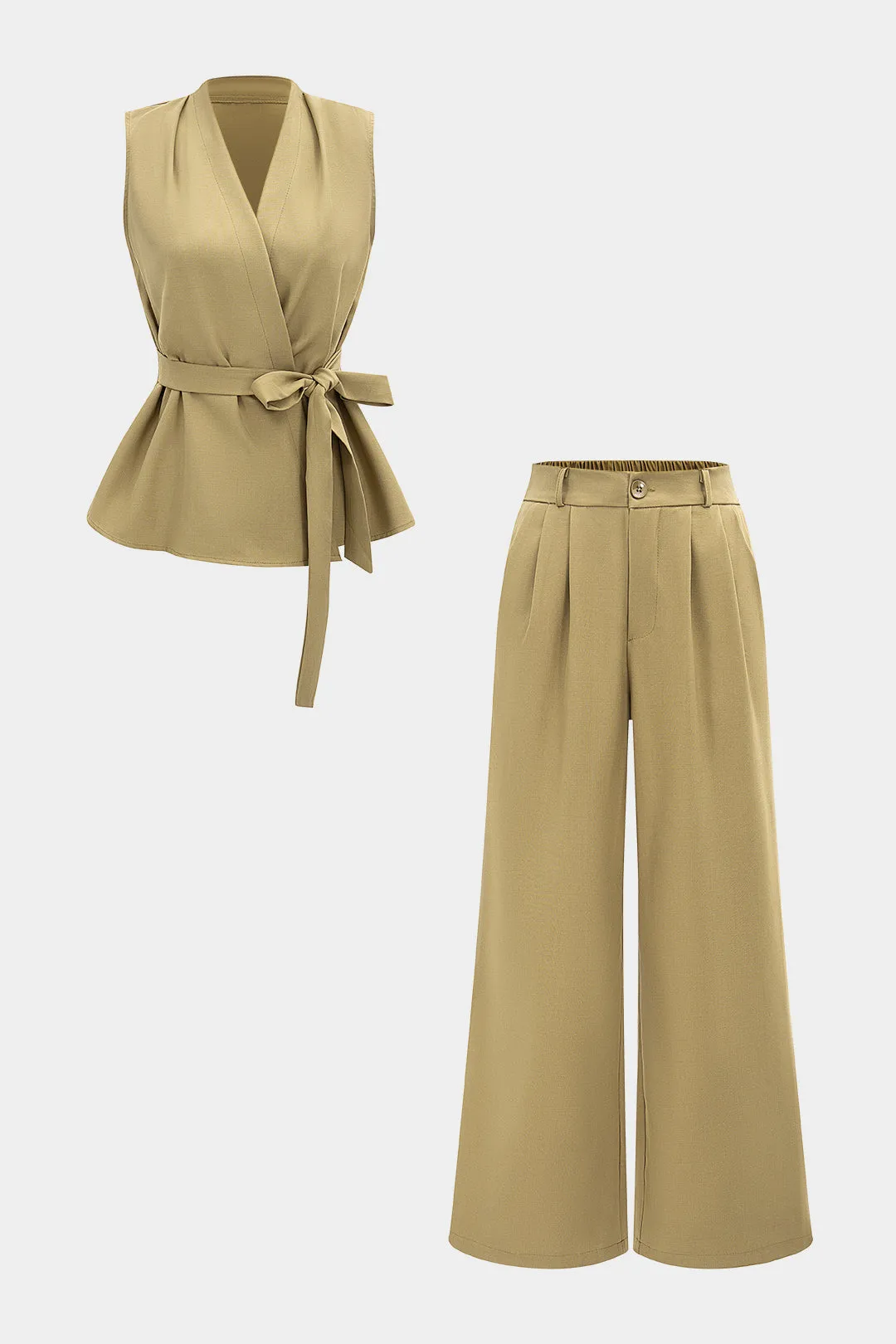 Bæltet vest og bukser sætter sold by Micas