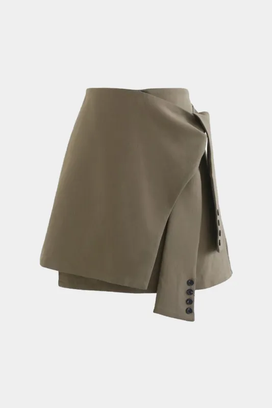 Asymmetrical Tie-Up Skirt sold by Micas