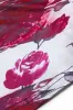 Blomsterprint V-hals patchwork langærmet top sold by Micas