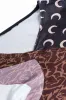 Blomsterprint V-hals patchwork langærmet top sold by Micas