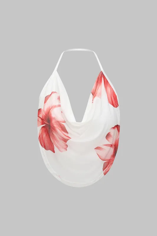 Blomsterprint Mesh Slip Cami Top sold by Micas