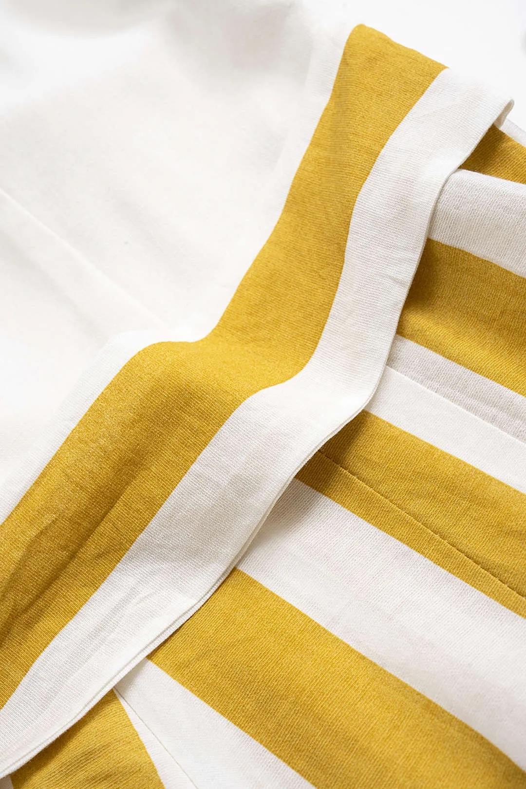 Stripes Print Linen Zipper Tie-Up Sleeveless Jumpsuit sold by Micas product image thumbnail 5