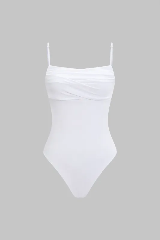 Ruched ærmeløs bodysuit sold by Micas