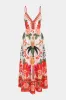 Blomsterblade Print Rem Slip Midi Dress sold by Micas