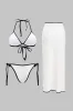 Kontrastbindende trestykke bikini-sæt sold by Micas