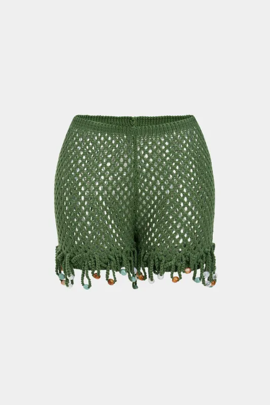 Strikede perlerede shorts sold by Micas