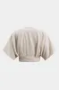 Linned metallisk kortærmet shirt sold by Micas