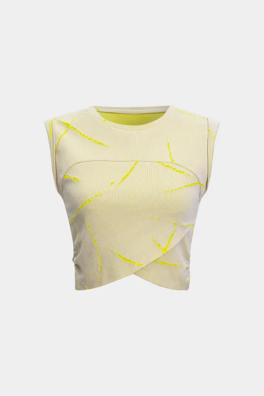Ripped Crossed Tank Top sold by Micas