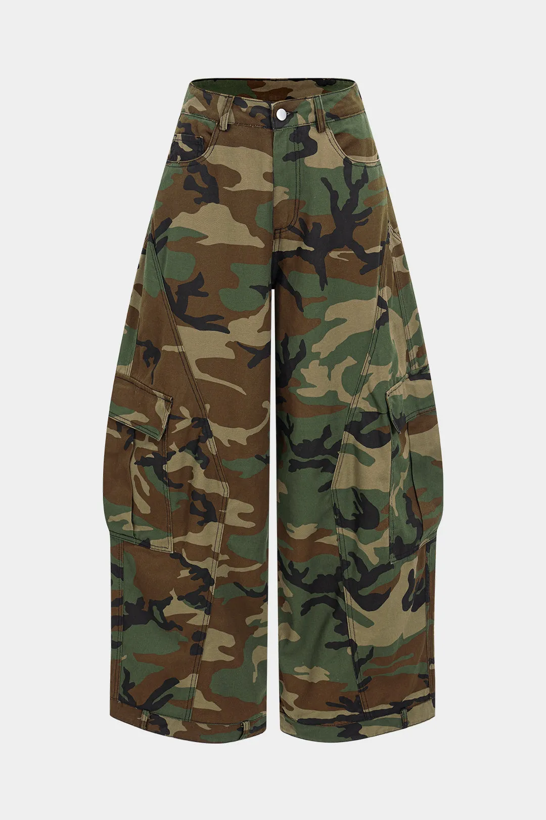 Camo Print Denim Pocket Trousers sold by Micas