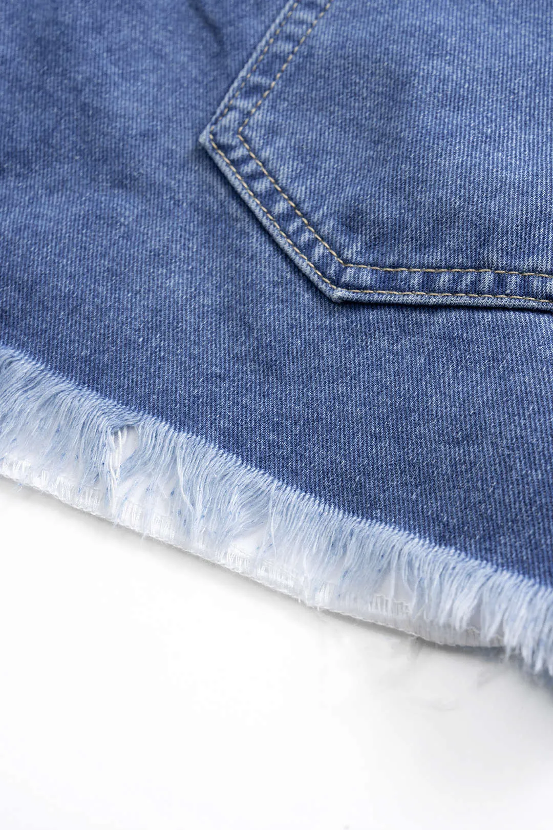 Patchwork Denim Shorts sold by Micas product image thumbnail 5