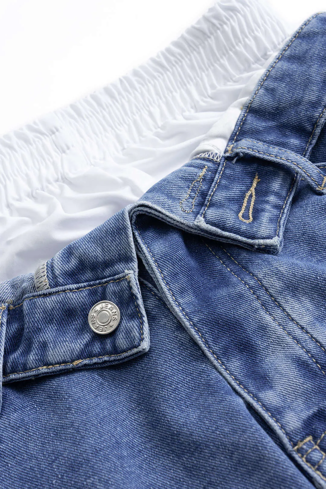 Patchwork Denim Shorts sold by Micas product image thumbnail 3