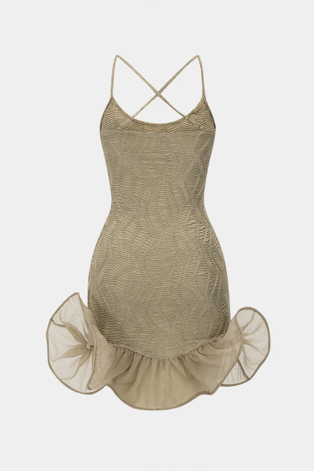 Sleeveless Ruched Patchwork Mini Dress sold by Micas product image thumbnail 2