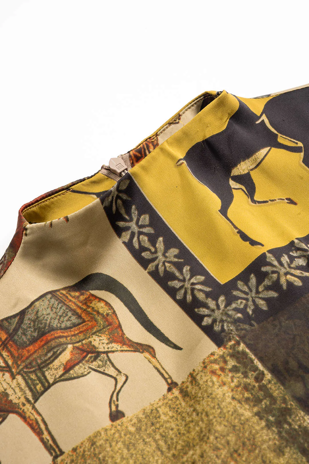 Abstract Floral Print Zipper Tie-Up Skirt Set sold by Micas product image thumbnail 5