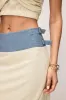 Contrast Detail Patchwork Skirt sold by Micas