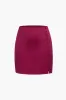 Button Decor Mini Skirt sold by Micas