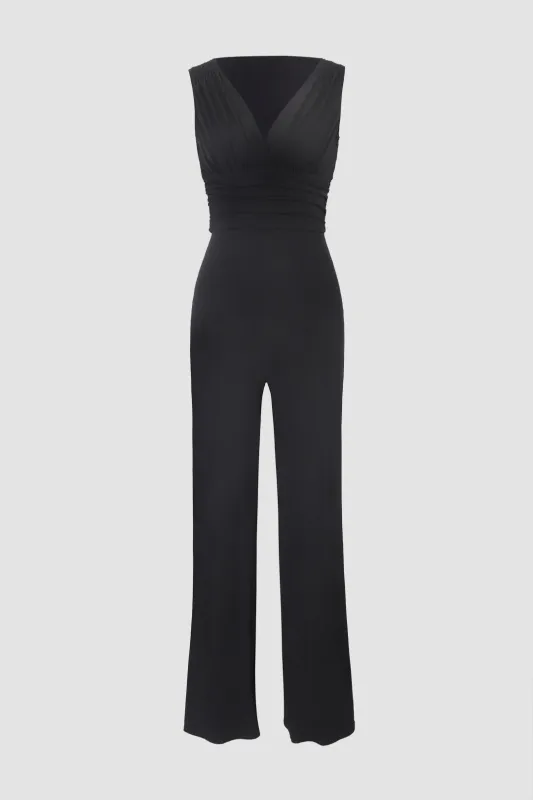 V-Neck Sleeveless Jumpsuit sold by Micas