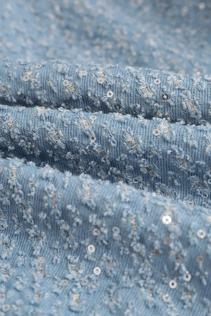 Sequins Denim Jacket sold by Micas product image thumbnail 2