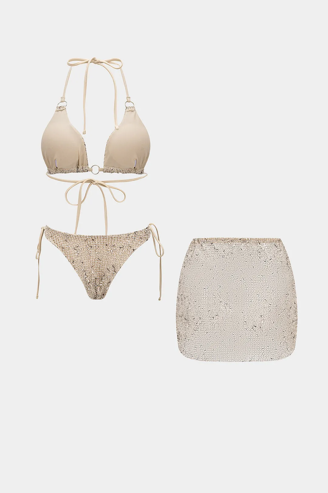 Strappy Hollow Out Bikini Set sold by Micas product image thumbnail 2