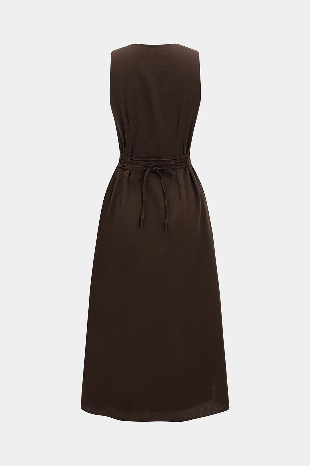 Button Detail Sleeveless Midi Dress sold by Micas product image thumbnail 2