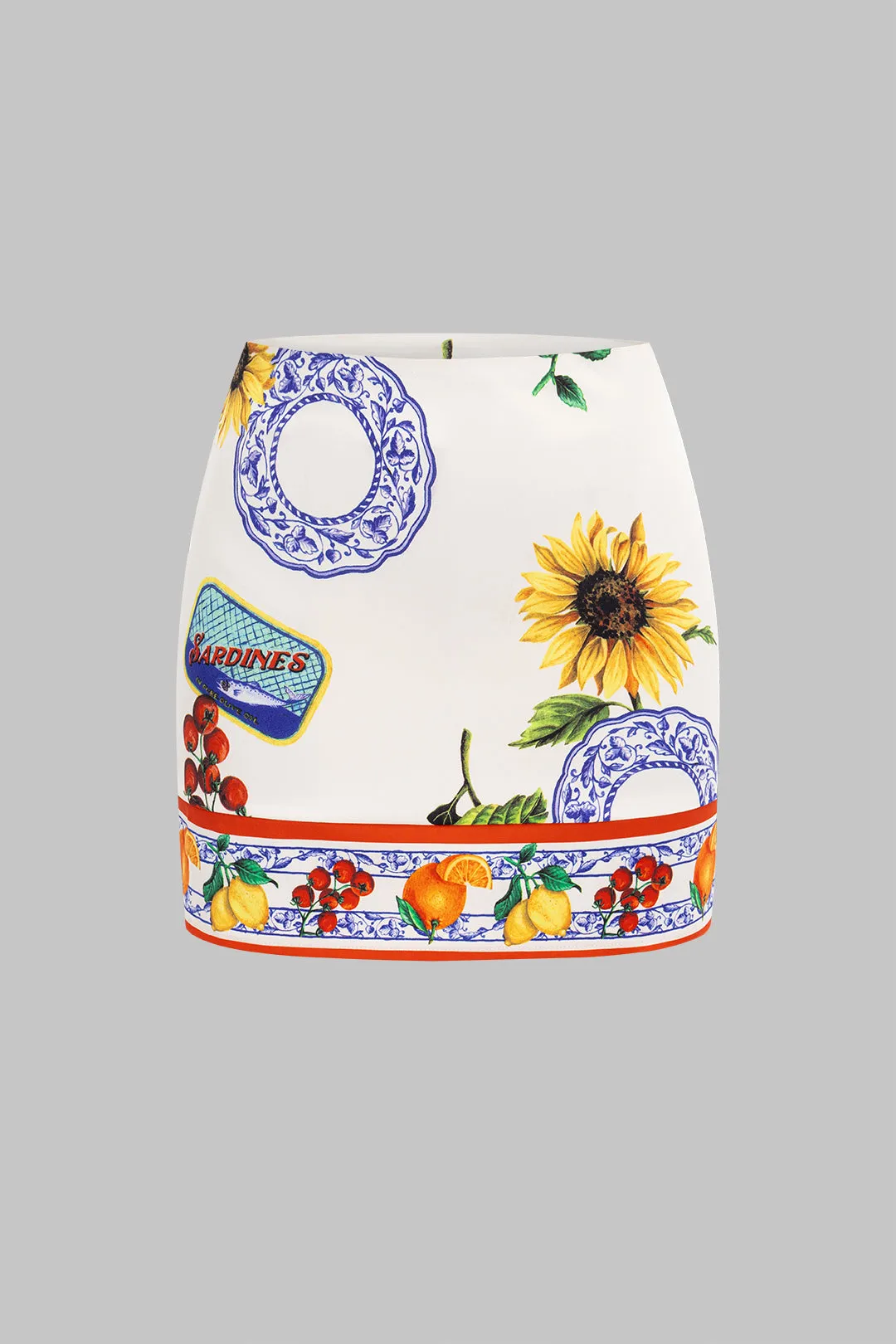 Frugt blomsterprint nederdel sold by Micas