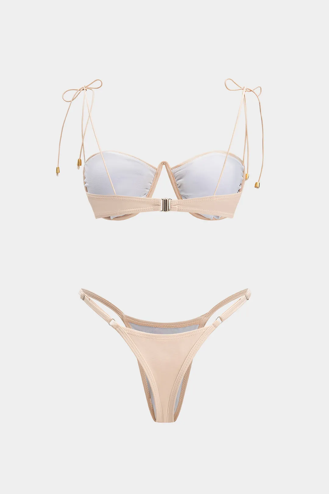 Embroidered Tie Bikini Set sold by Micas product image thumbnail 2