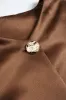 Satin Puff Sleeve Short-Sleeve Shirt sold by Micas