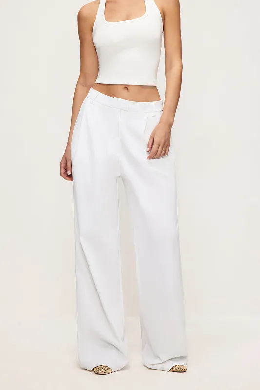 Linen Wide Leg High Waist Trousers sold by Micas